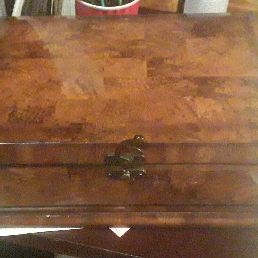 Wood Box.. Velvet Lined